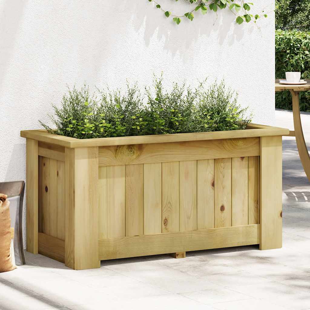 Fioriera Rialzata 100x50x50 cm in Legno di Pino Impregnato | homemem39