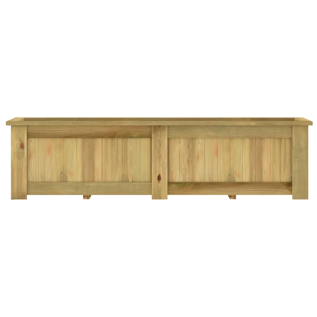 Fioriera Rialzata 196x50x50 cm in Legno di Pino Impregnato | homemem39