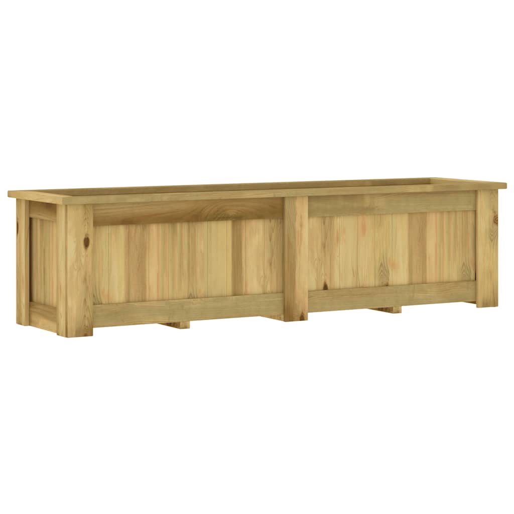 Fioriera Rialzata 196x50x50 cm in Legno di Pino Impregnato | homemem39