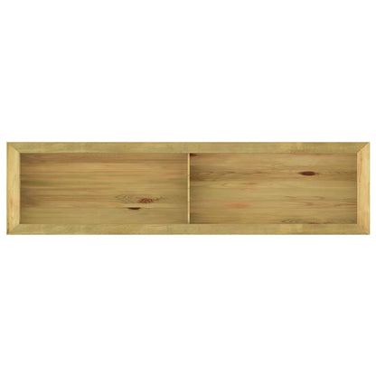 Fioriera Rialzata 196x50x50 cm in Legno di Pino Impregnato | homemem39