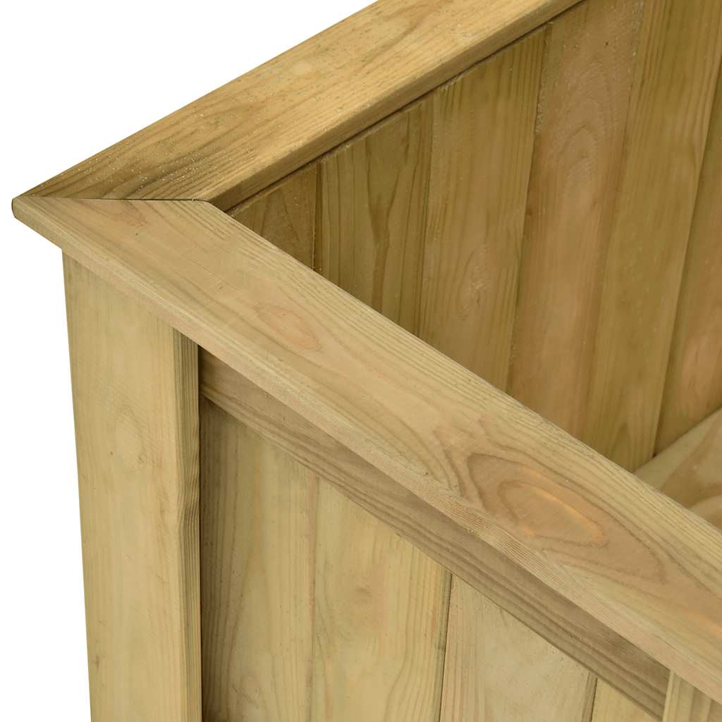 Fioriera Rialzata 196x50x50 cm in Legno di Pino Impregnato | homemem39
