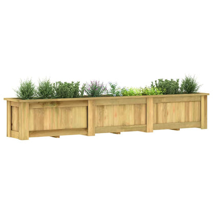 Fioriera Rialzata 291x50x50 cm in Legno di Pino Impregnato