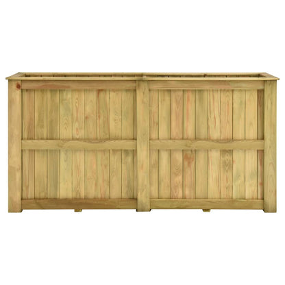 Fioriera Rialzata 196x50x100 cm in Legno di Pino Impregnato - homemem39