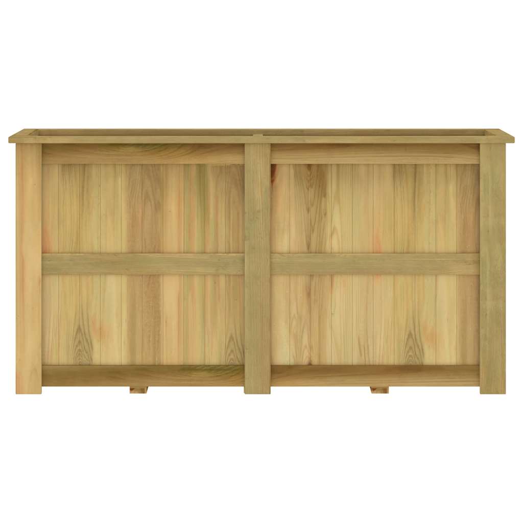 Fioriera Rialzata 196x50x100 cm in Legno di Pino Impregnato | homemem39