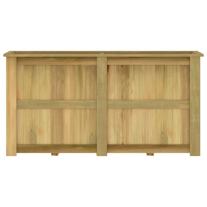 Fioriera Rialzata 196x50x100 cm in Legno di Pino Impregnato | homemem39