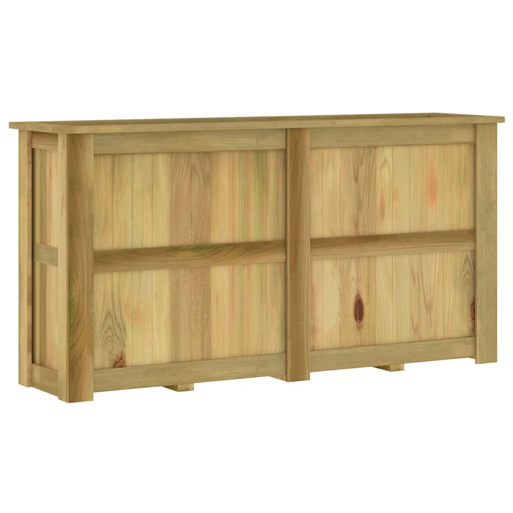 Fioriera Rialzata 196x50x100 cm in Legno di Pino Impregnato - homemem39