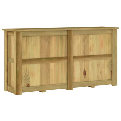 Fioriera Rialzata 196x50x100 cm in Legno di Pino Impregnato - homemem39