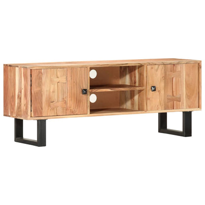 Mobile Porta TV 118x30x45 cm in Legno Massello di Acacia | homemem39