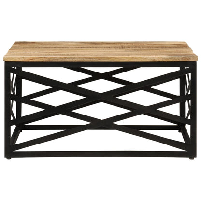 Tavolino da Salotto 68x68x35 cm in Legno Massello di Mango | homemem39