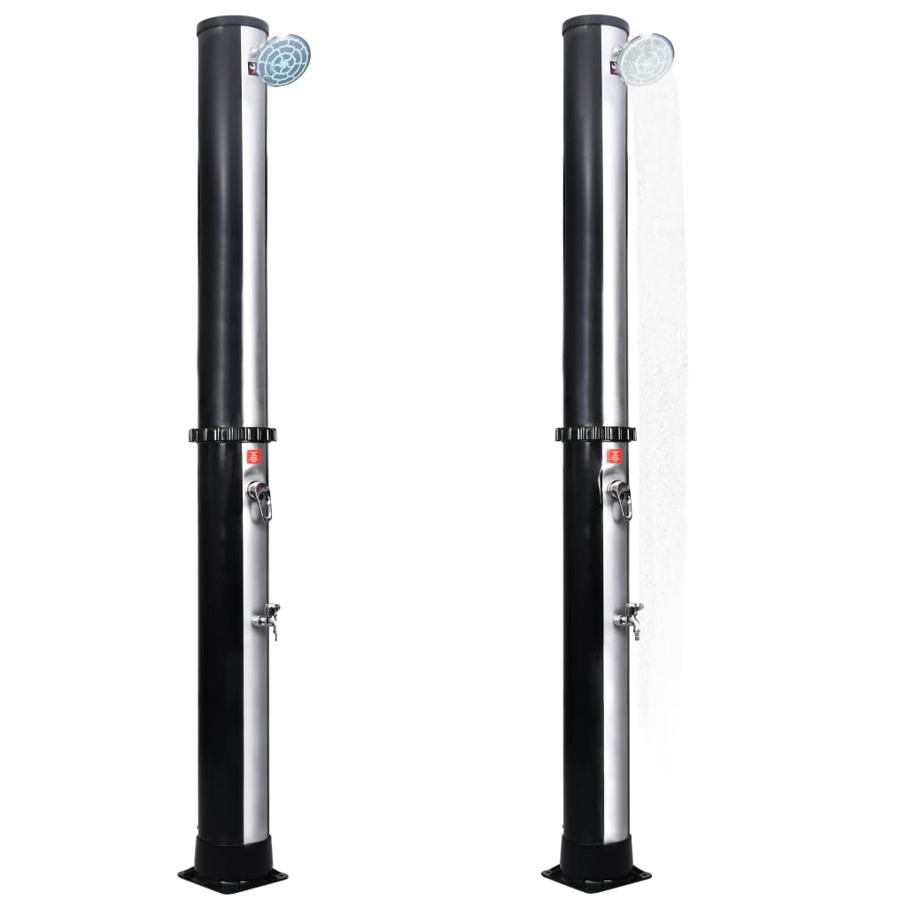 Outdoor Doccia Solare da Giardino con Soffione e Rubinetto 40 L - homemem39