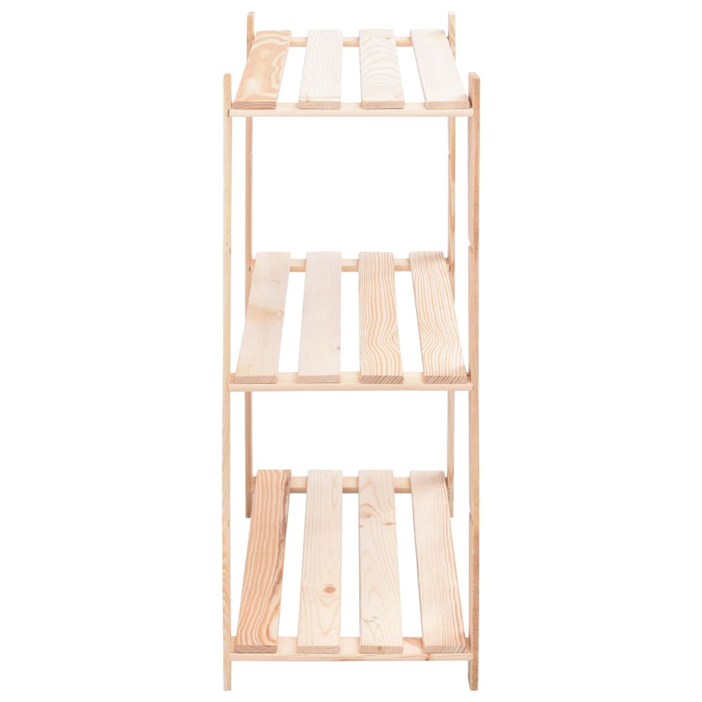 Scaffali a 3 Livelli 5 pz 80x38x90 cm in Massello Pino 150 kg | homemem39