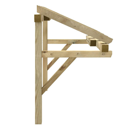 Tettoia per Porta d'Ingresso in Legno di Pino
