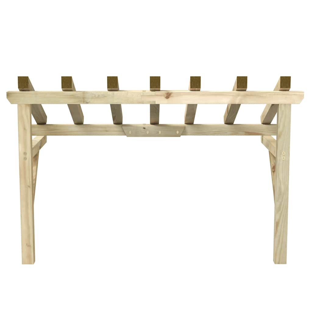 Tettoia per Porta d'Ingresso 200x100x100 cm in Legno di Pino | homemem39