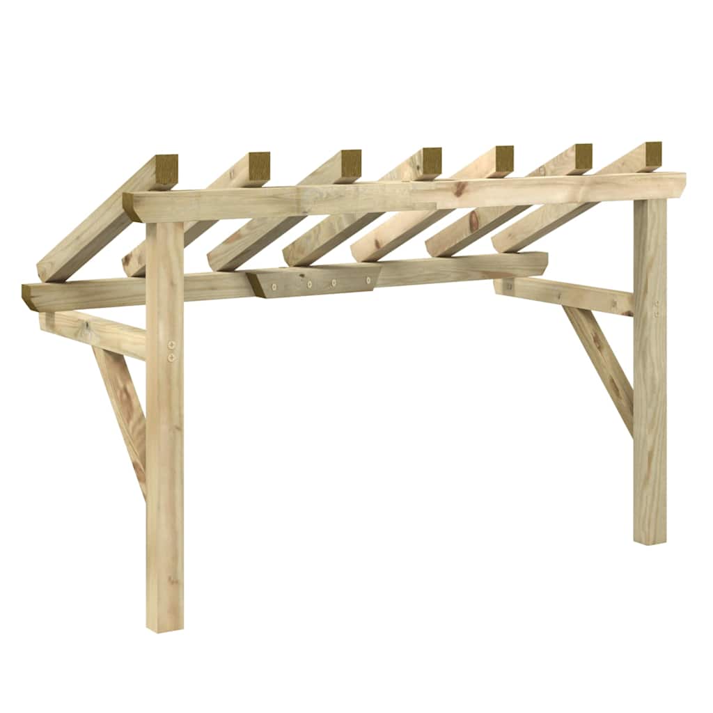 Tettoia per Porta d'Ingresso in Legno di Pino