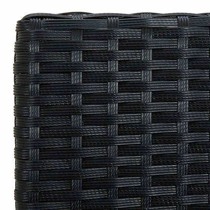 Sedia da Giardino con Cuscino in Polyrattan Nero | homemem39