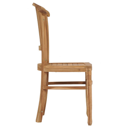 Garden Chairs 2 pcs in Solid Teak Wood