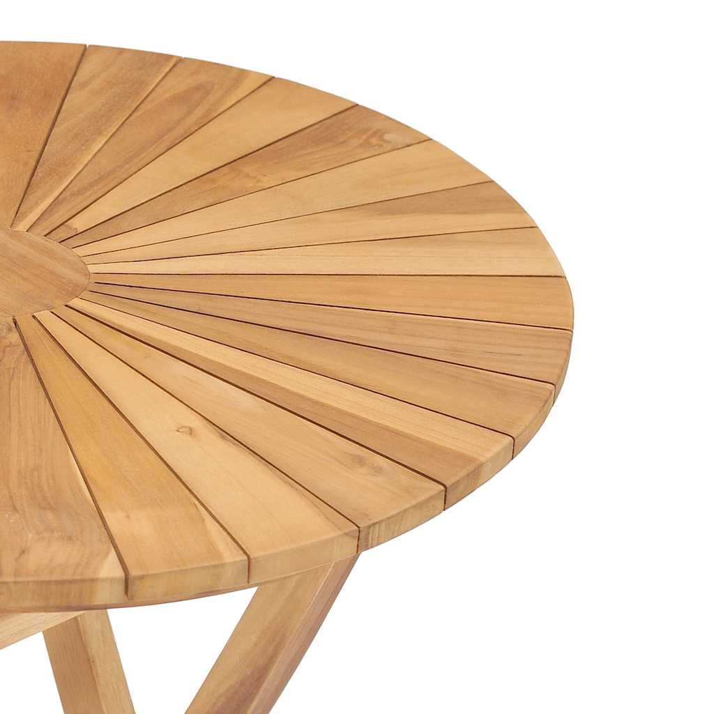 Tavolo da Giardino Pieghevole Ø  60 cm Legno Massello di Teak | homemem39