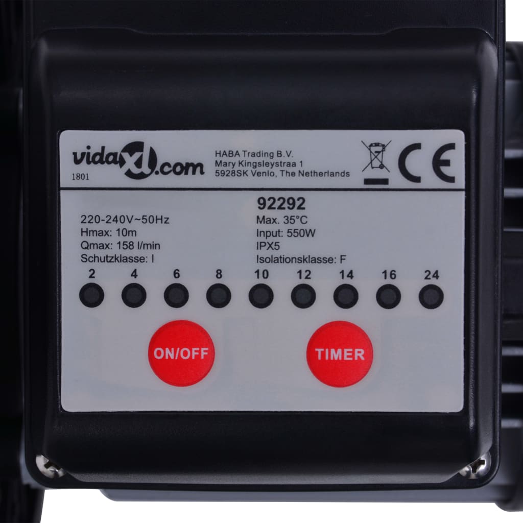 Pompa con Filtro a Sabbia con Timer 550 W 50 L | homemem39