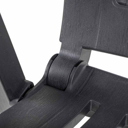Sedie da Giardino Reclinabili 2 pz in Plastica Antracite | homemem39