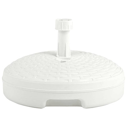 Base Ombrellone per Sabbia/Acqua 20L Bianca Rattan in Plastica | homemem39