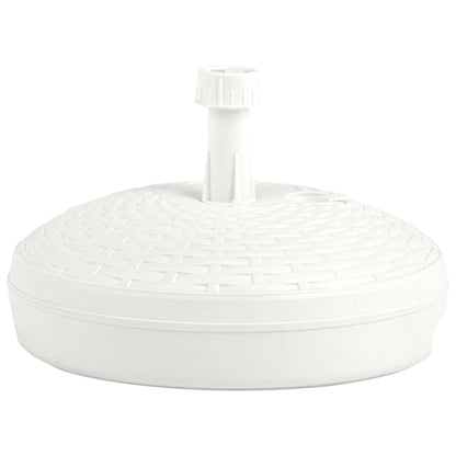 Base Ombrellone per Sabbia/Acqua 20L Bianca Rattan in Plastica | homemem39