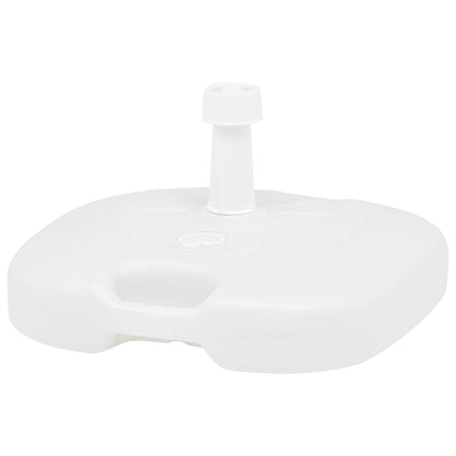 Base Ombrellone Riempibile con Sabbia/Acqua 16L Bianca Plastica | homemem39