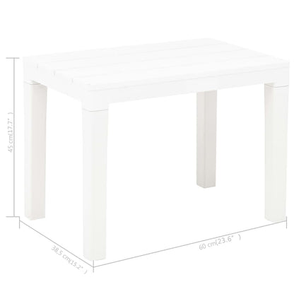 Panchine da Giardino 2 pz Bianco in Plastica - homemem39