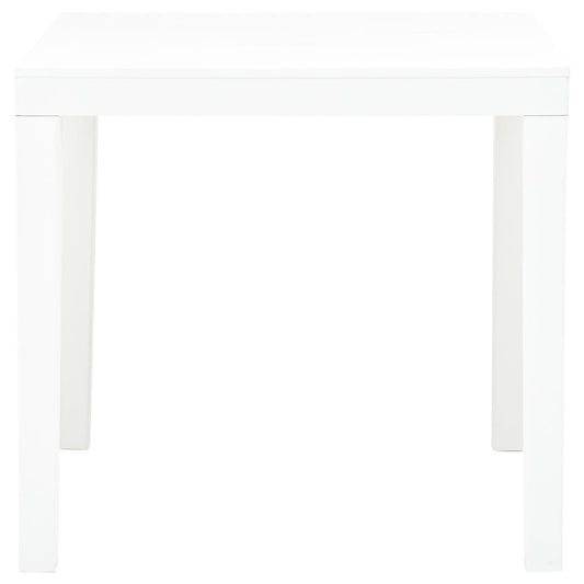 Tavolo da Giardino Bianco 78x78x72 cm in Plastica