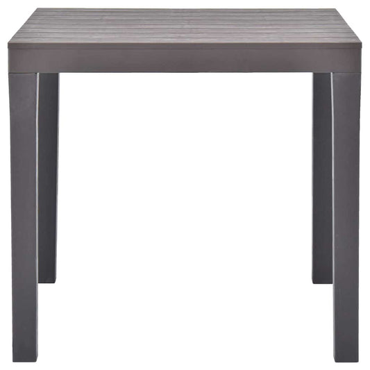 Tavolo da Giardino Mocca 78x78x72 cm in Plastica | homemem39