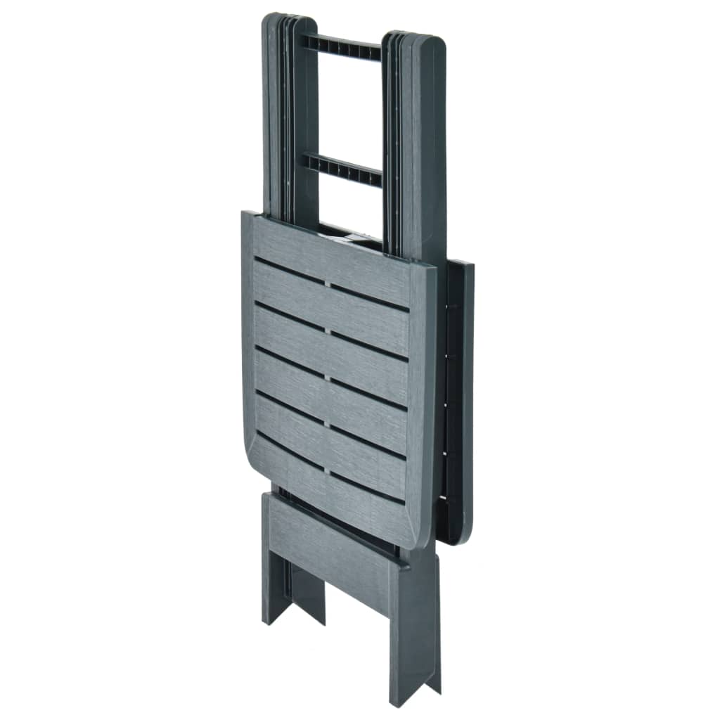 Tavolo da Giardino Pieghevole Verde 79x72x70 cm in Plastica - homemem39