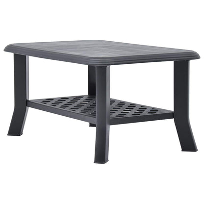 Tavolino da Salotto Antracite 90x60x46 cm in Plastica | homemem39