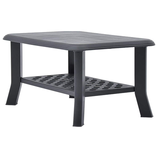 Tavolino da Salotto Antracite 90x60x46 cm in Plastica | homemem39