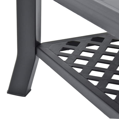 Tavolino da Salotto Antracite 90x60x46 cm in Plastica | homemem39