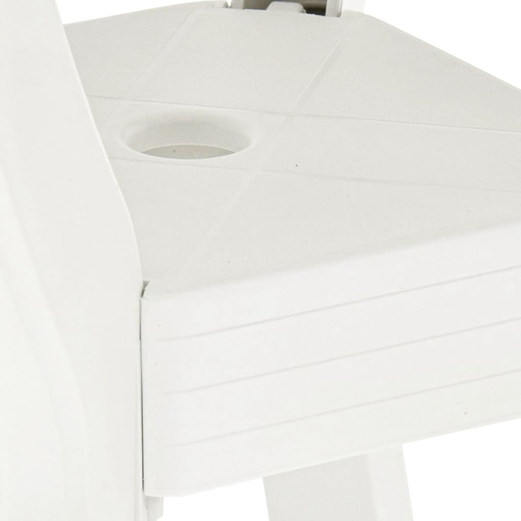 Tavolo da Bistrot Bianco 70x70x72 cm in Plastica | homemem39