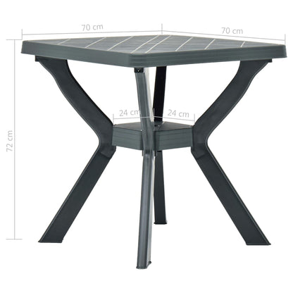 Tavolo da Bistrot Antracite 70x70x72 cm in Plastica | homemem39