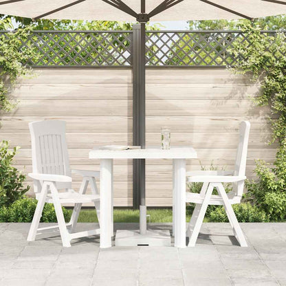 White Garden Table 78x75x72 cm in Plastic