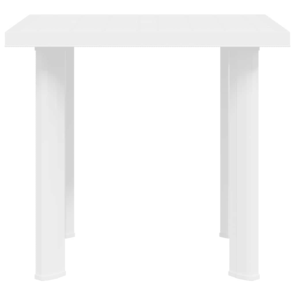 White Garden Table 78x75x72 cm in Plastic