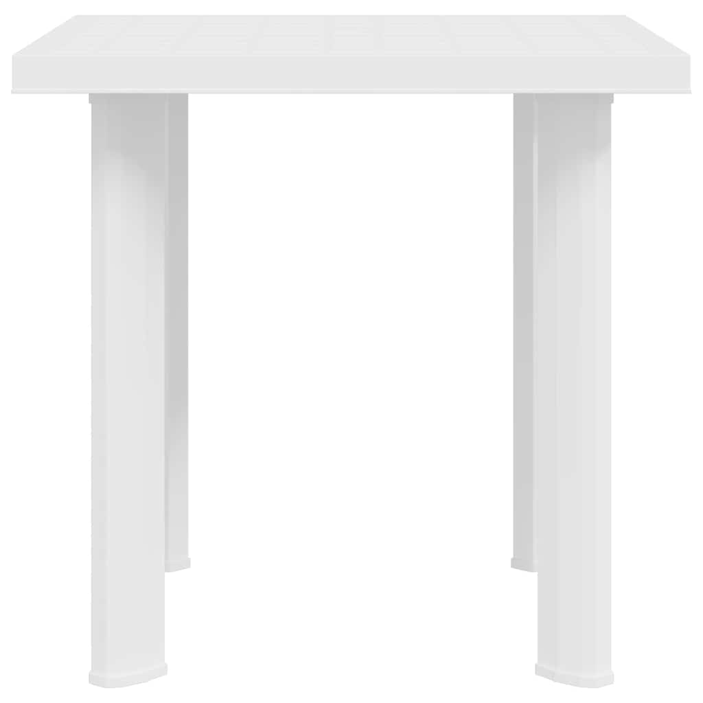 White Garden Table 78x75x72 cm in Plastic