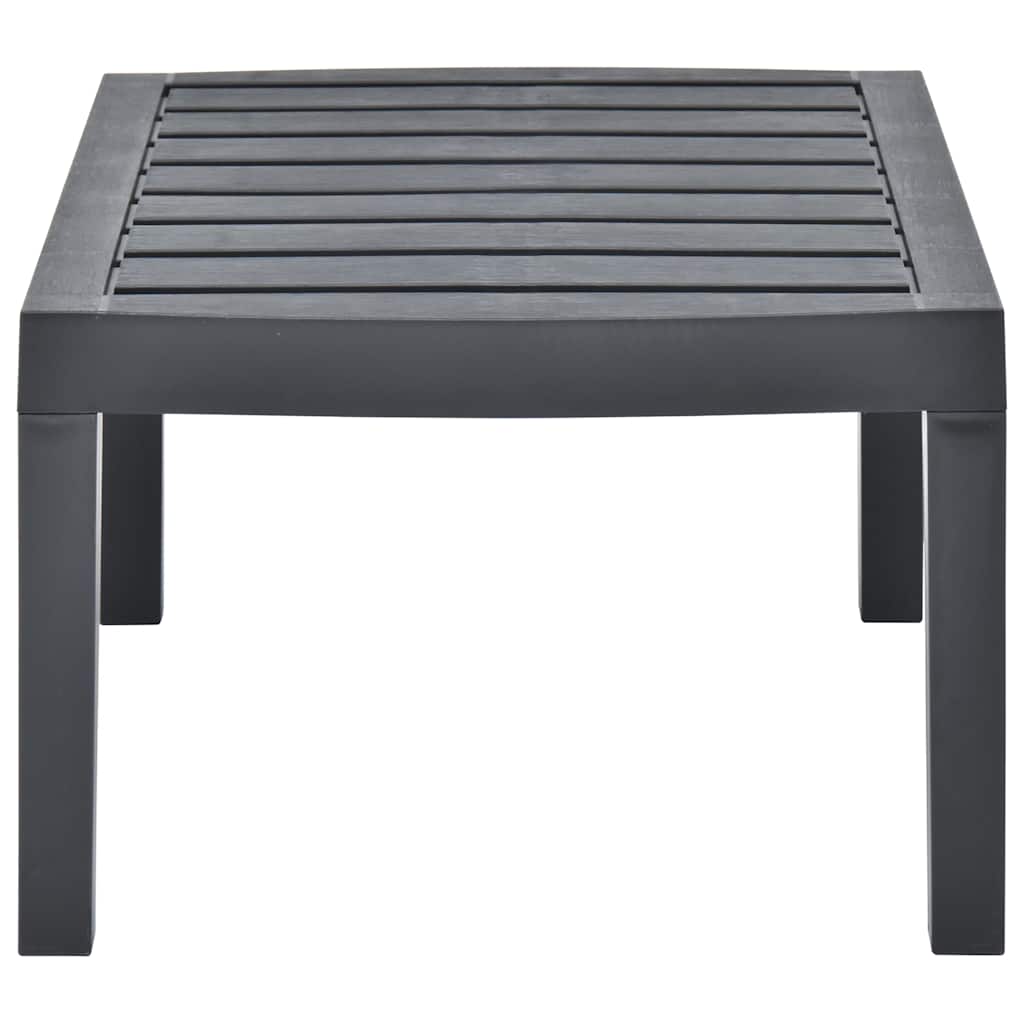 Tavolo da Giardino Antracite 78x55x38 cm in Plastica