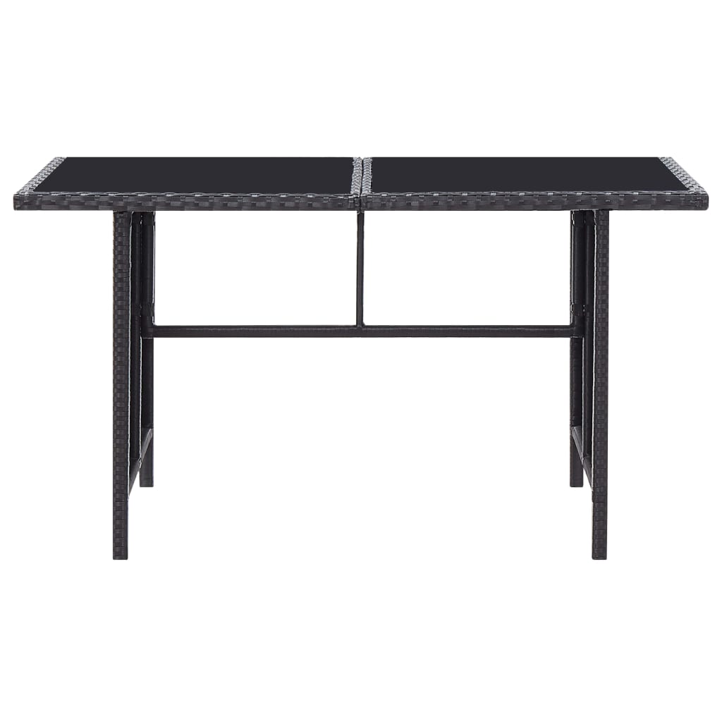 Set Divani da Giardino 6 pz con Cuscini in Polyrattan Nero | homemem39
