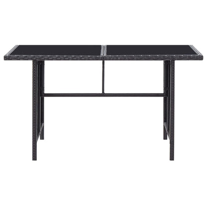 Set Divani da Giardino 6 pz con Cuscini in Polyrattan Nero | homemem39