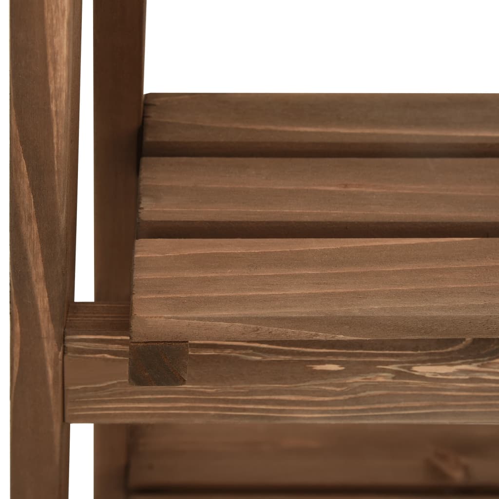 Piedistallo Piante 3 Livelli con Lavagna 40x30x90cm Legno Abete | homemem39