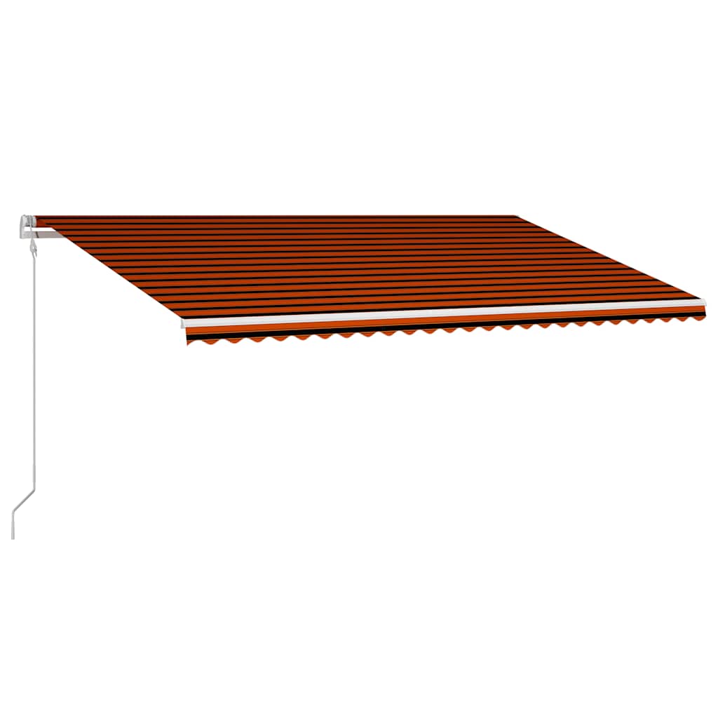Tenda da Sole Retrattile 600x300 cm Arancione e Marrone - homemem39