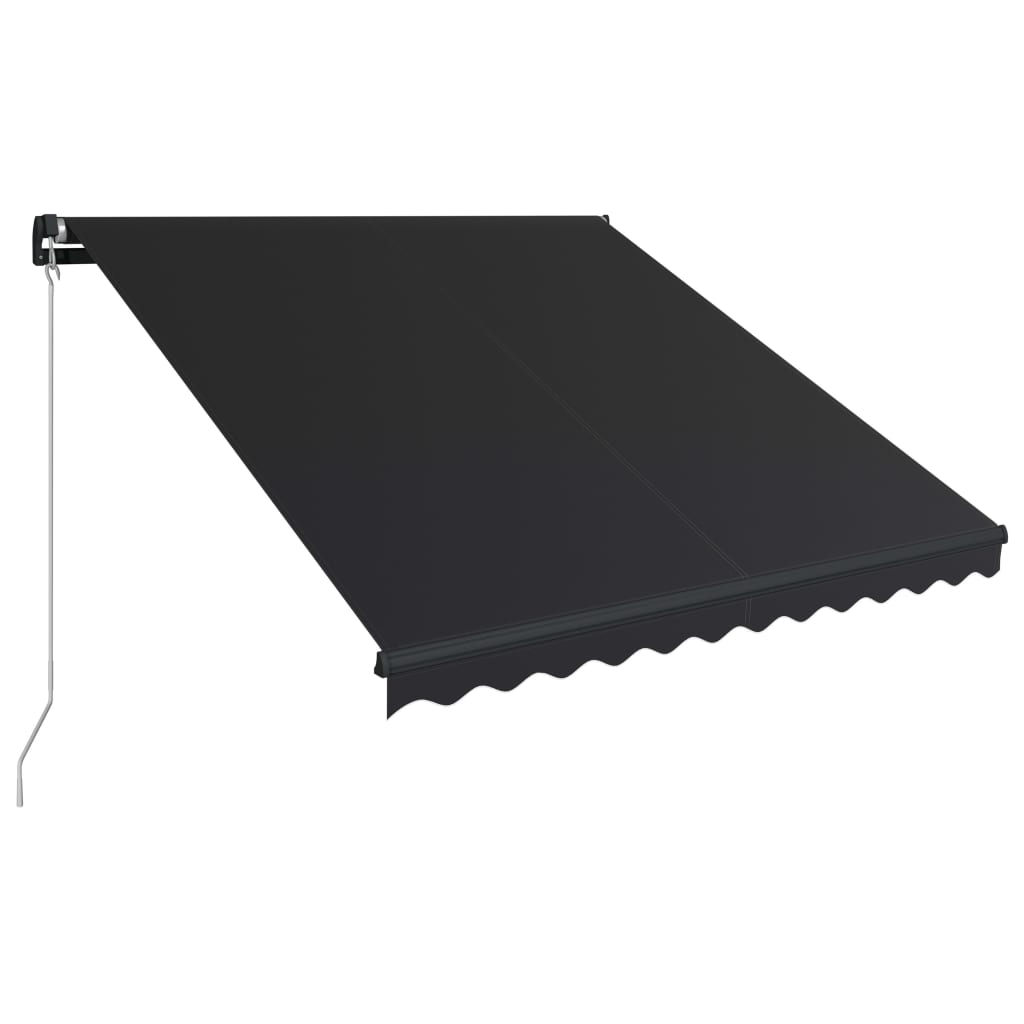 Tenda da Sole Retrattile Manuale 300x250 cm Antracite | homemem39