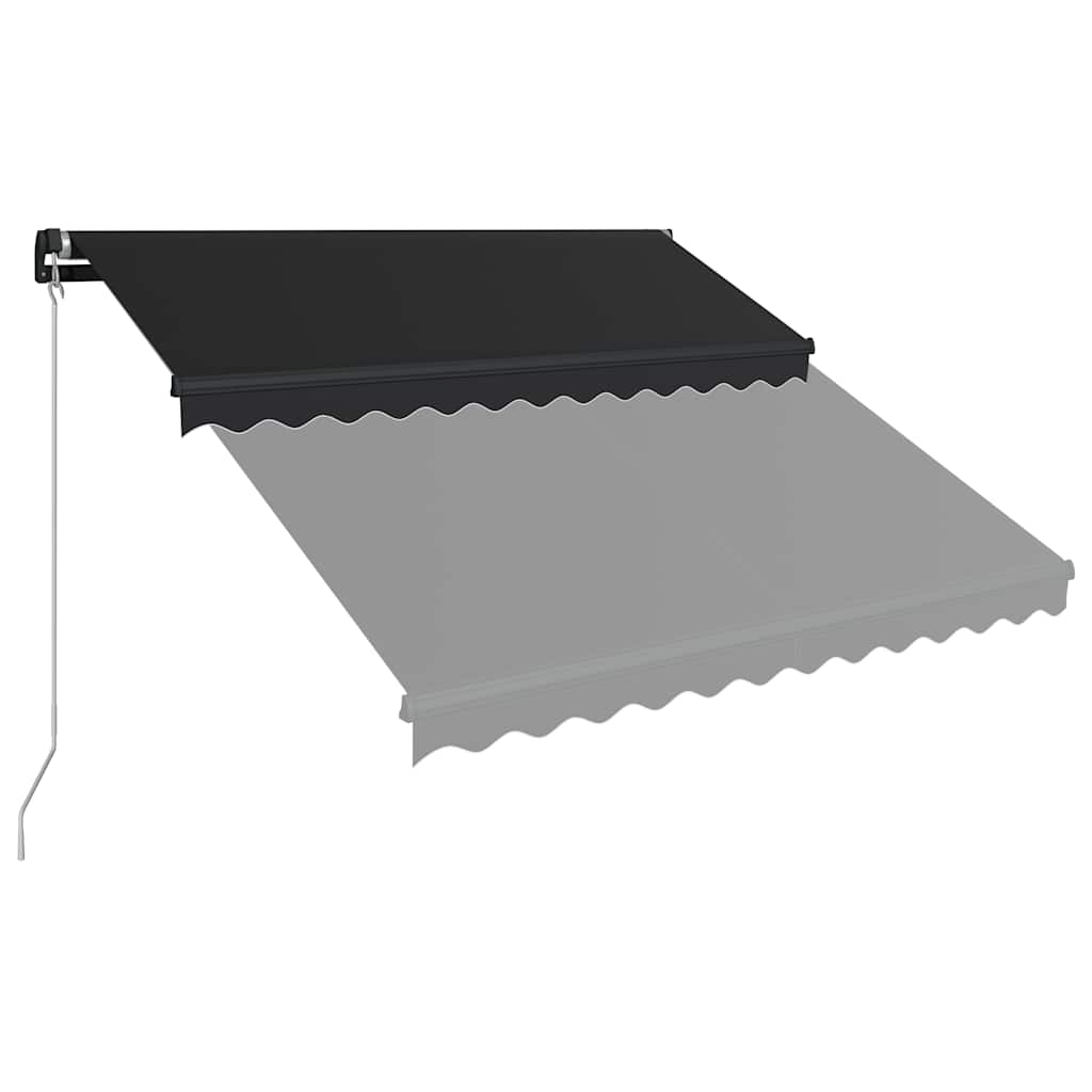 Tenda da Sole Retrattile Manuale 350x250 cm Antracite | homemem39
