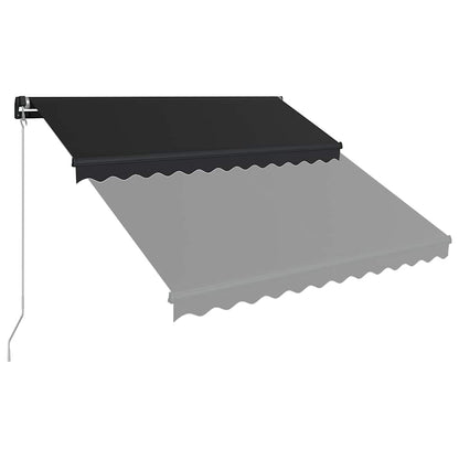 Tenda da Sole Retrattile Manuale 350x250 cm Antracite | homemem39