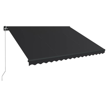 Tenda da Sole Retrattile Manuale con LED 450x300 cm Antracite