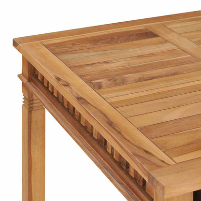 Tavolo da Pranzo per Giardino 80x80x80 cm in Massello di Teak
