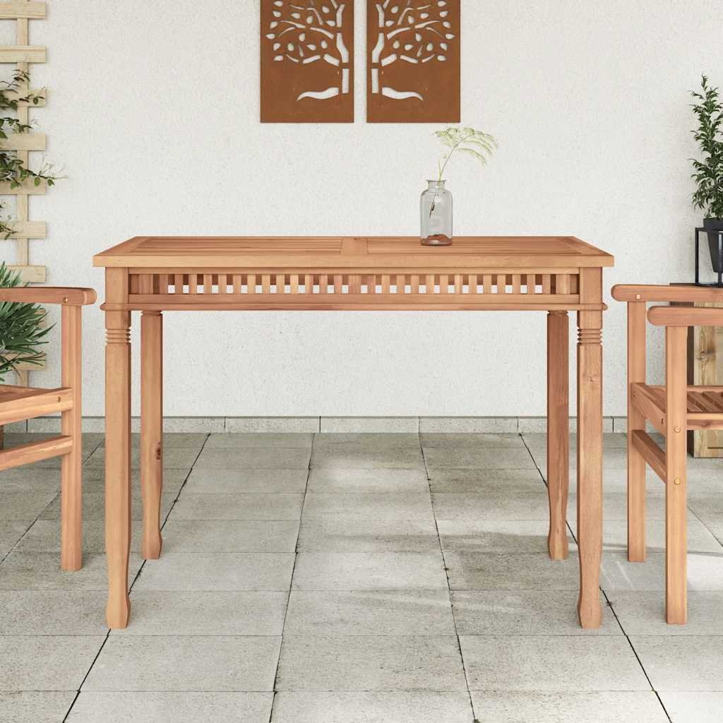 Tavolo da Pranzo per Giardino 120x65x80 cm in Massello di Teak