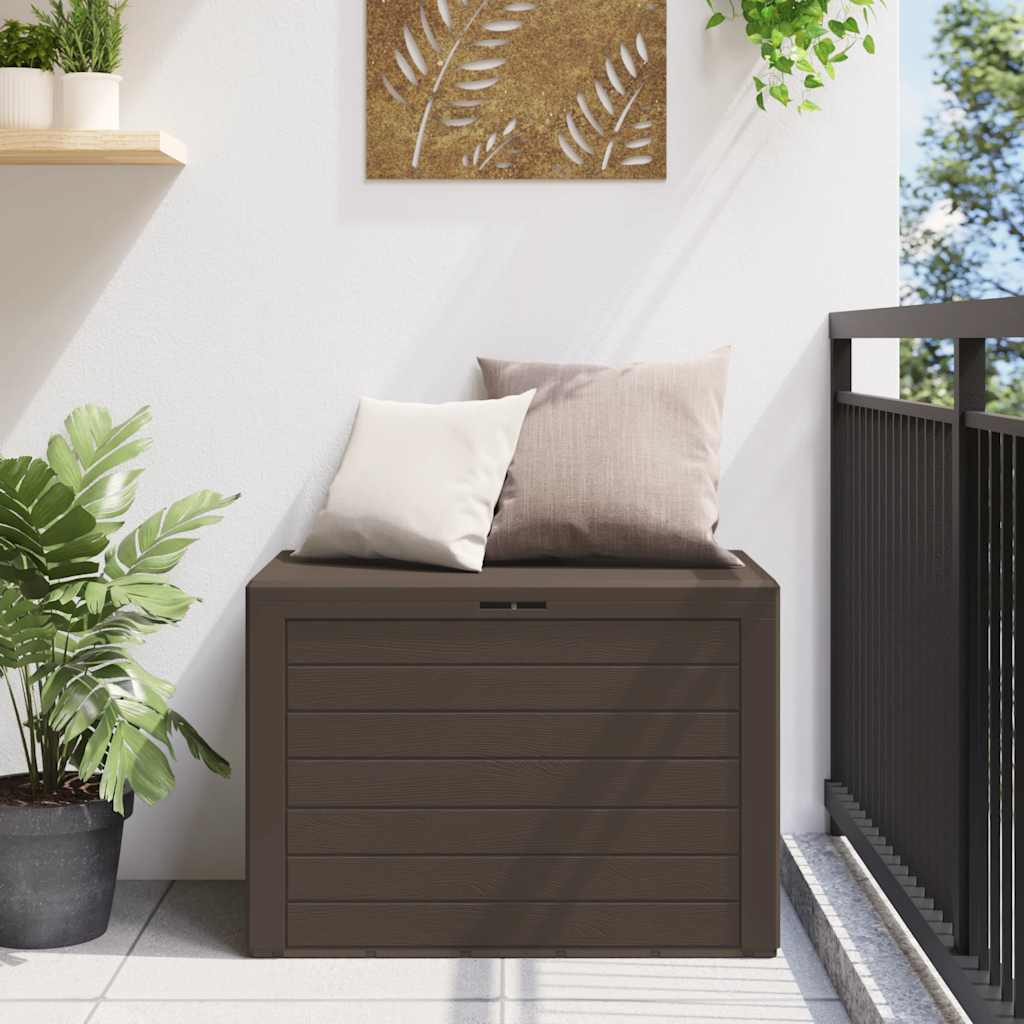 Baule da Giardino Marrone 78x44x55 cm | homemem39